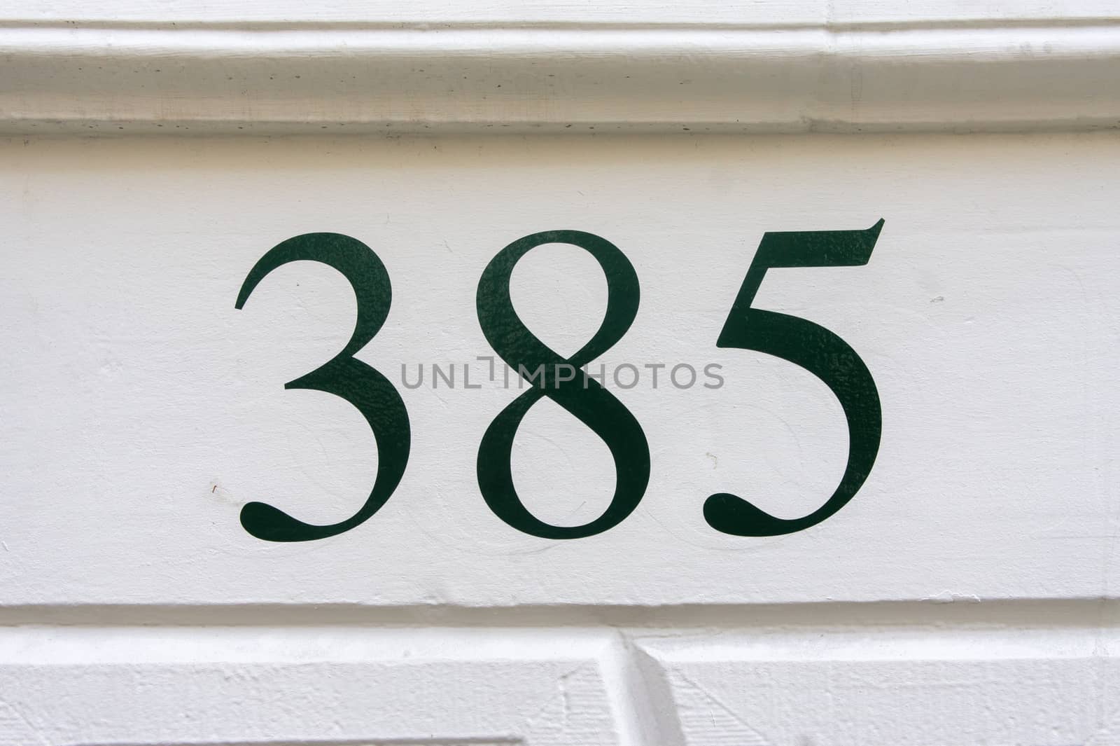 House number thee hundred and eighty five (385)