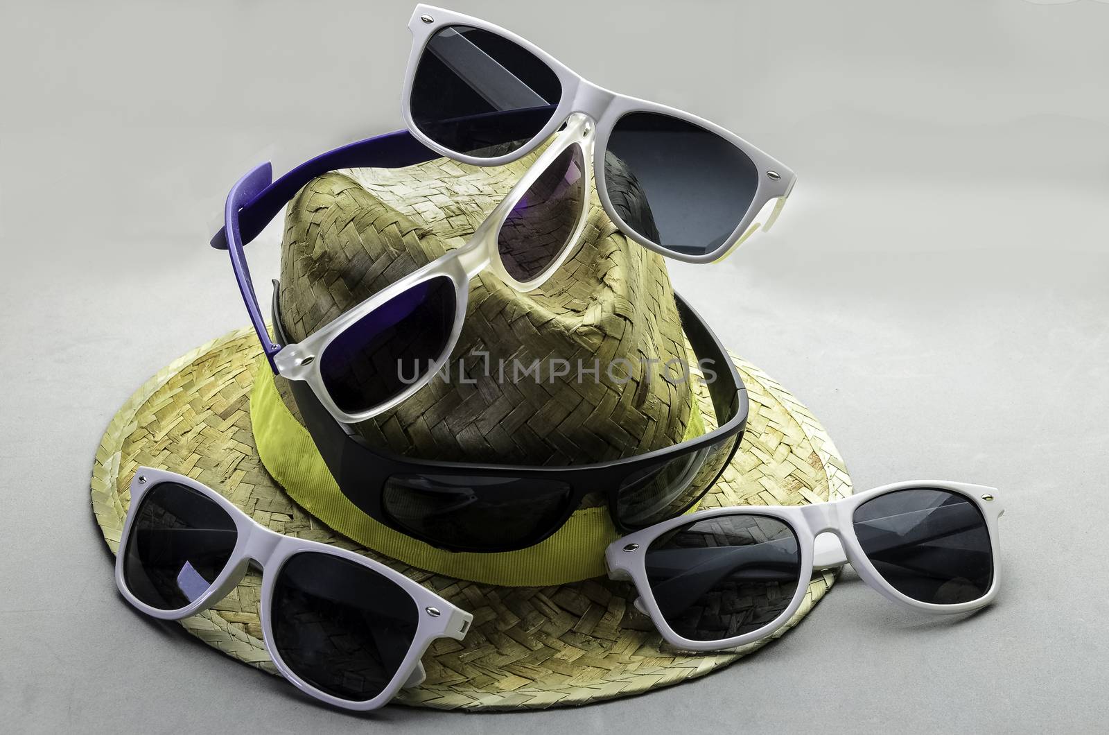 Sunglasses and hat for summer