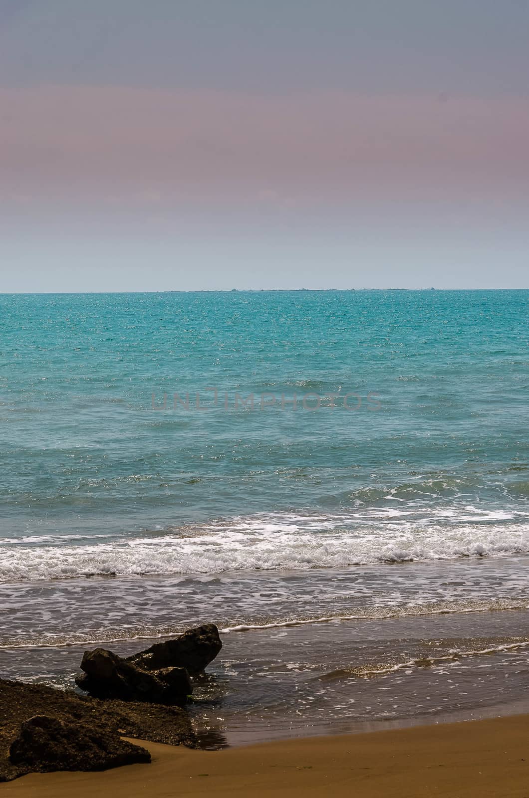 Coast of Guardamar del Segura in Alicante, fine white sand beach