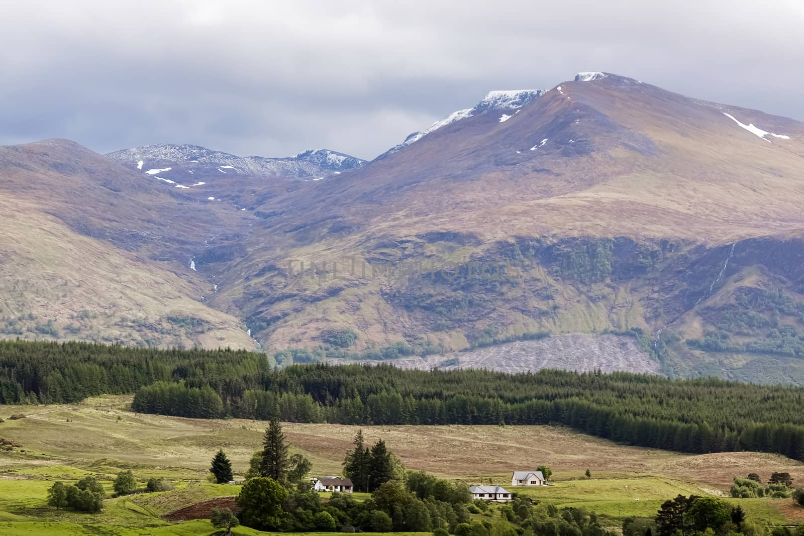 View of Mountains from near Stronaba by phil_bird