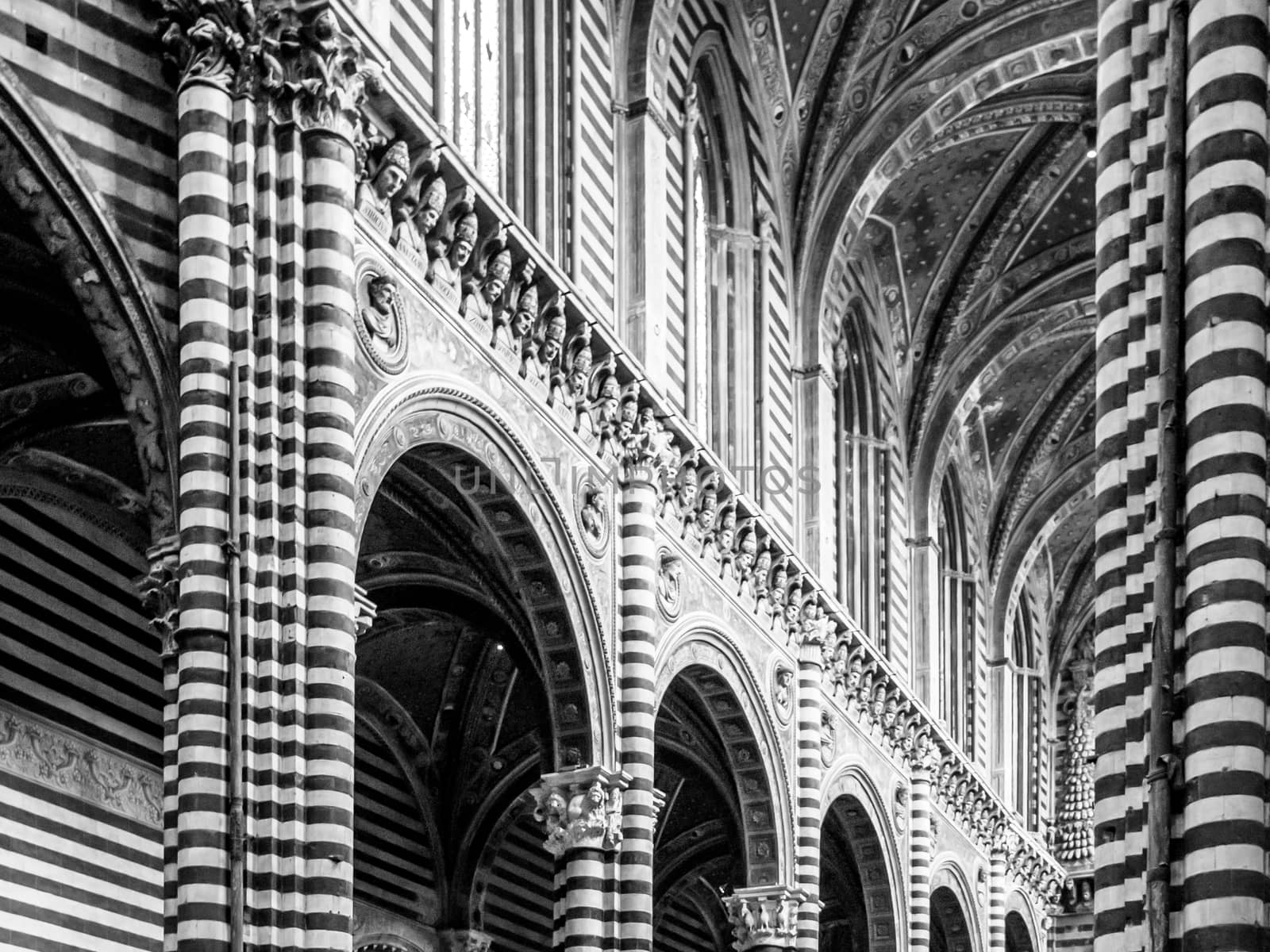 Interior of Santa Maria Assunta Cathedral, Siena, Italy. by pyty