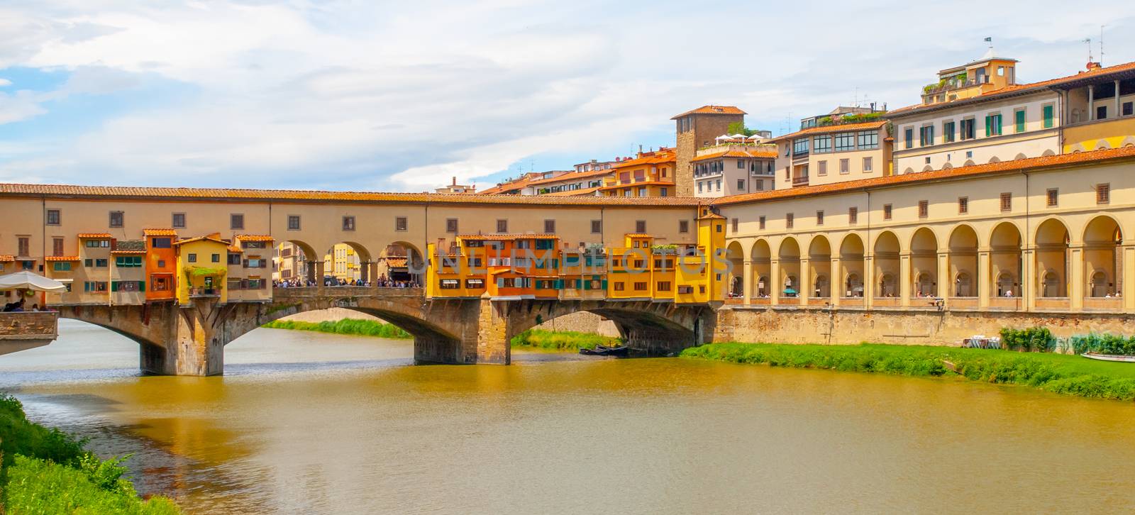 Ponte Vecchio over Arno river in Florence, Italy.