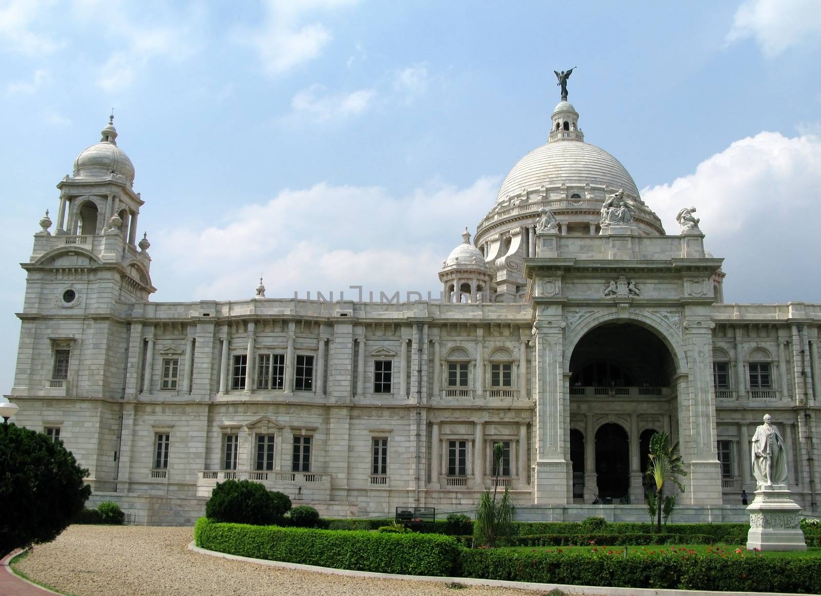 famous tourist attraction Victoria Memorial Building in Kolkata India