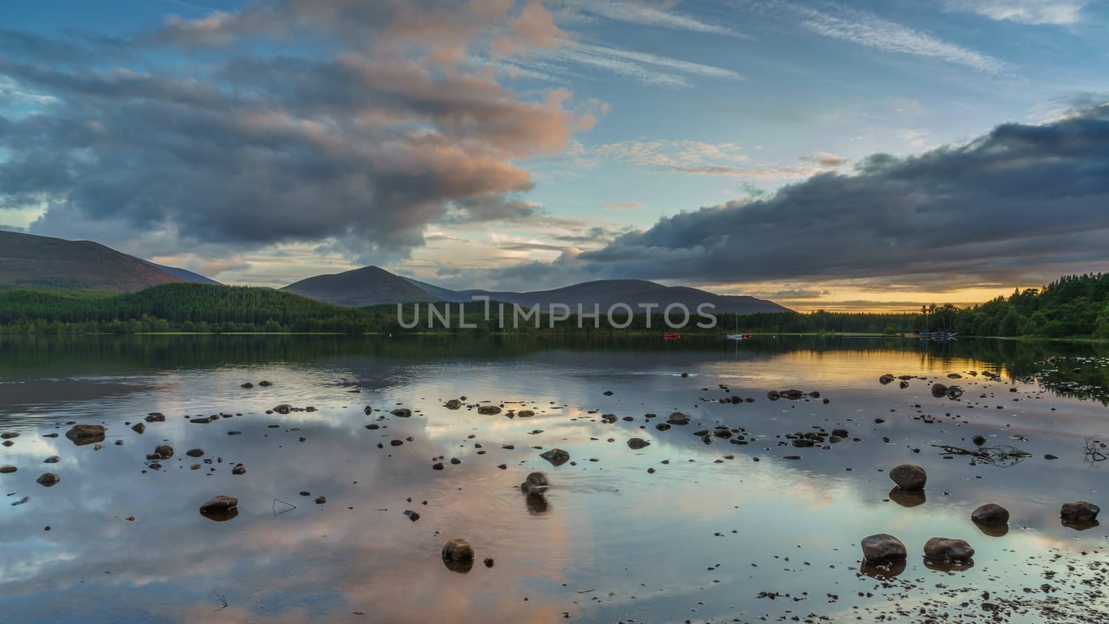 Loch Morlich at sunset