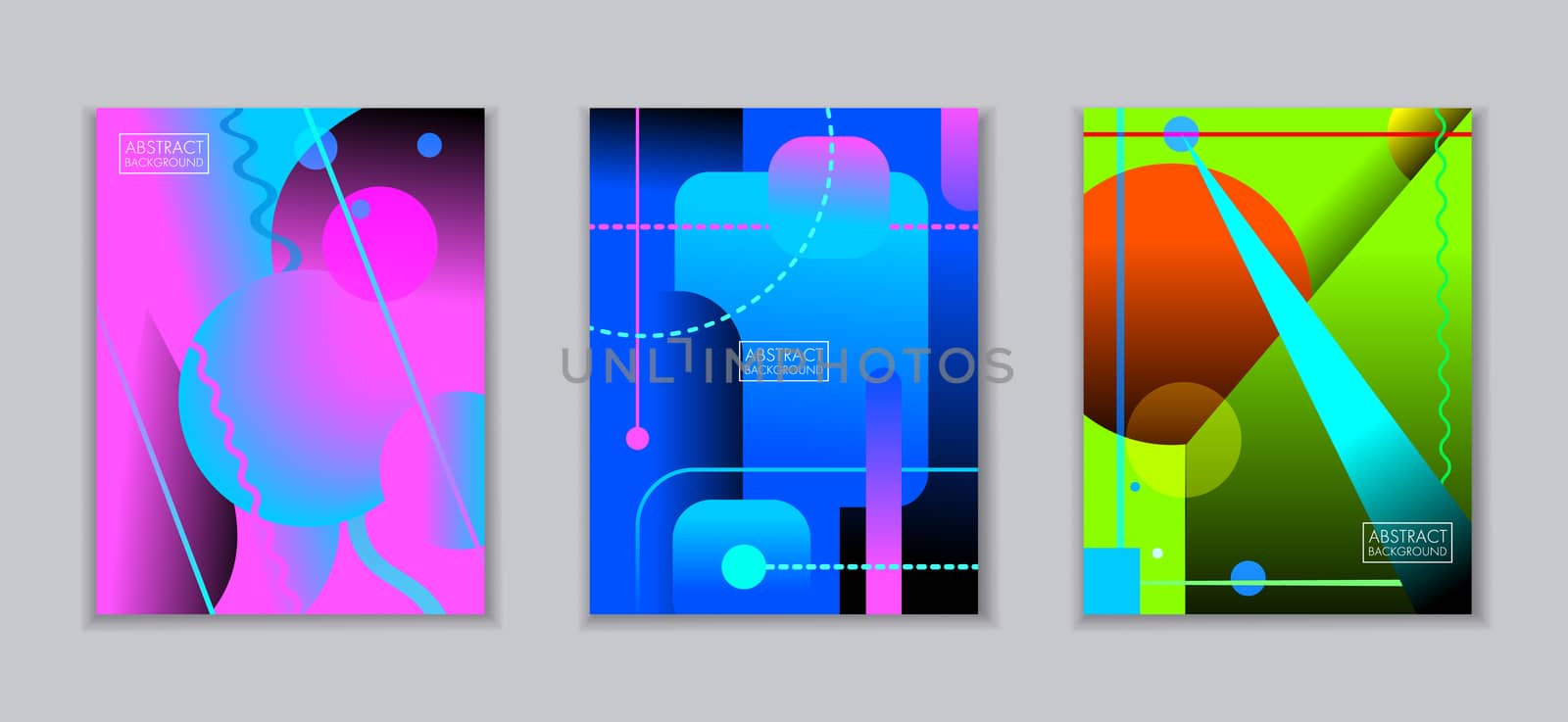 abstract art backgrounds with colored shapes and lines