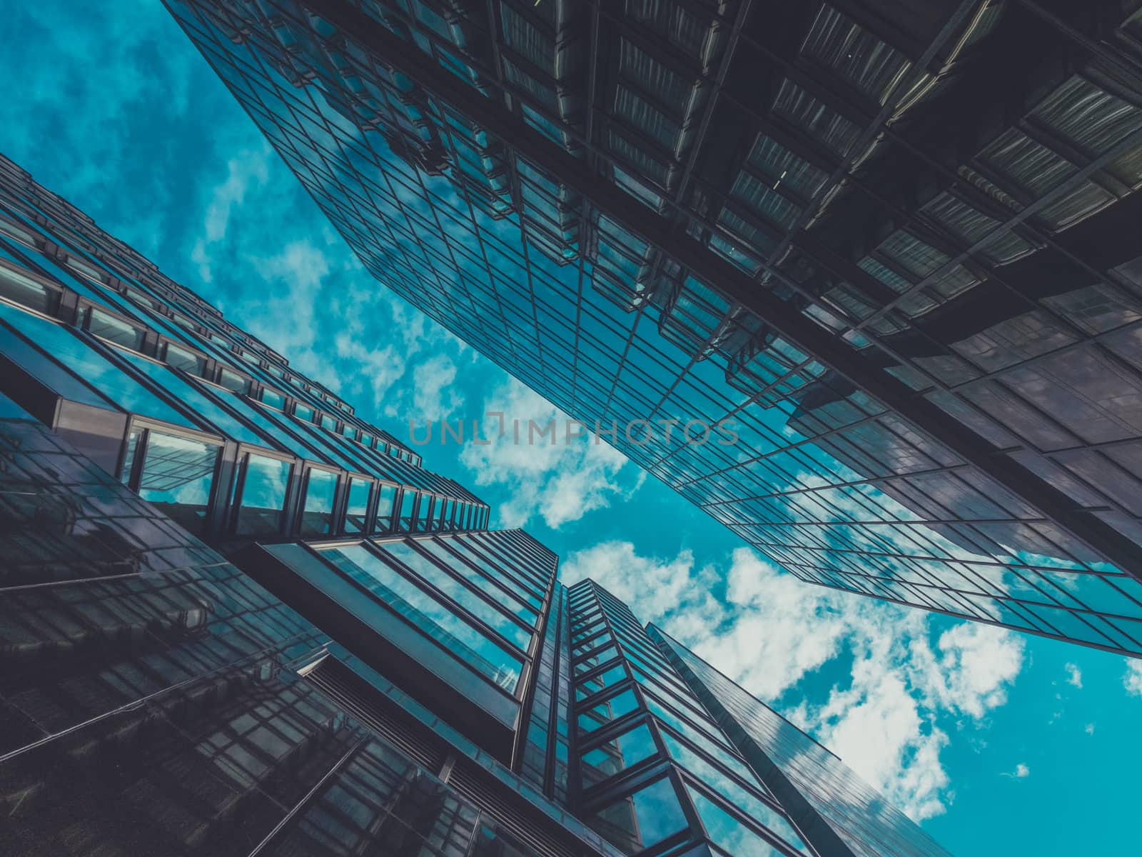 Skyscraper Buildings and Sky View in Big City