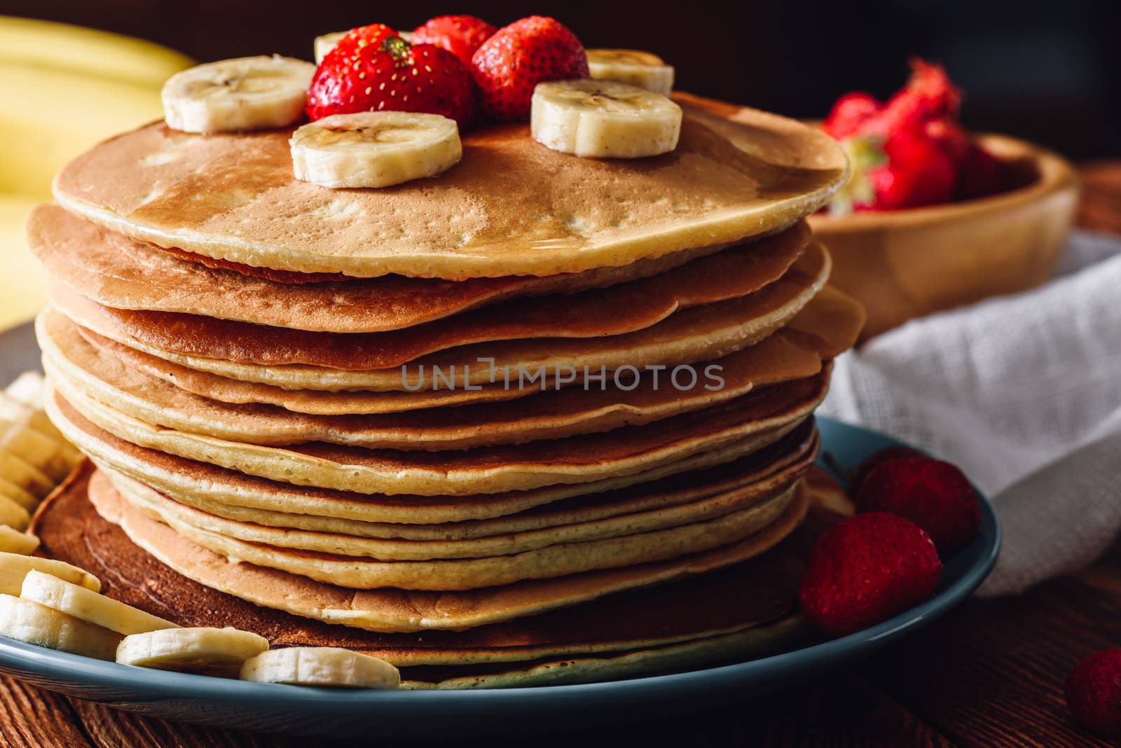 Pancakes with Strawberries and Banana by Seva_blsv
