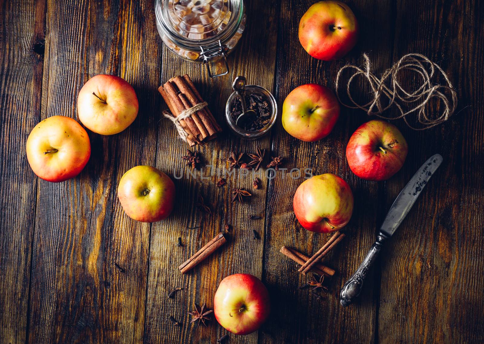 Apples with Clove, Cinnamon, Anise Star and Sugar. by Seva_blsv