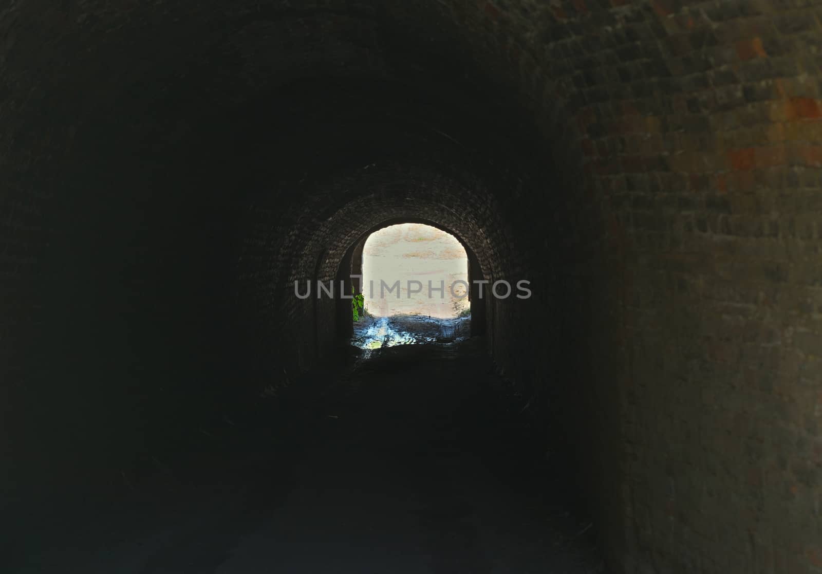 Tunnel at Petrovaradin fortress in Novi Sad, Serbia by sheriffkule