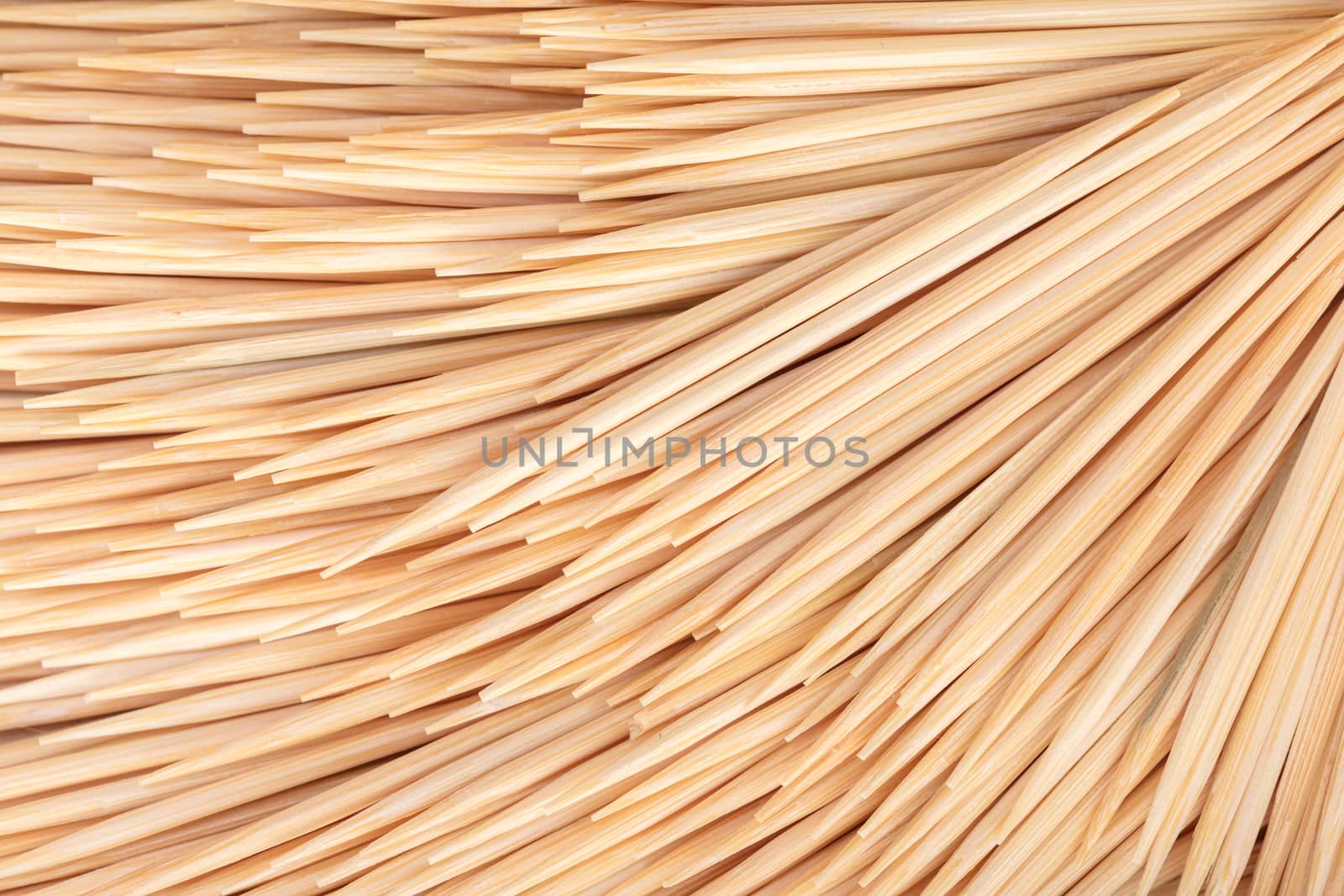 abstract background of wooden toothpicks close-up