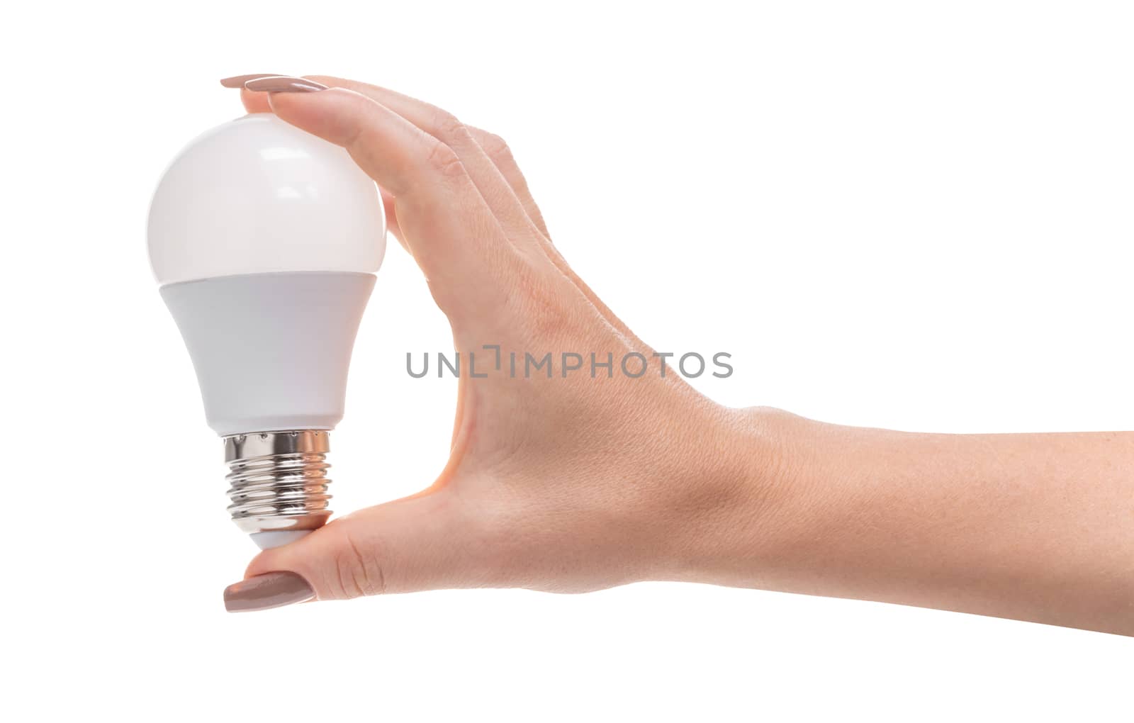 light bulb in a female hand  by MegaArt