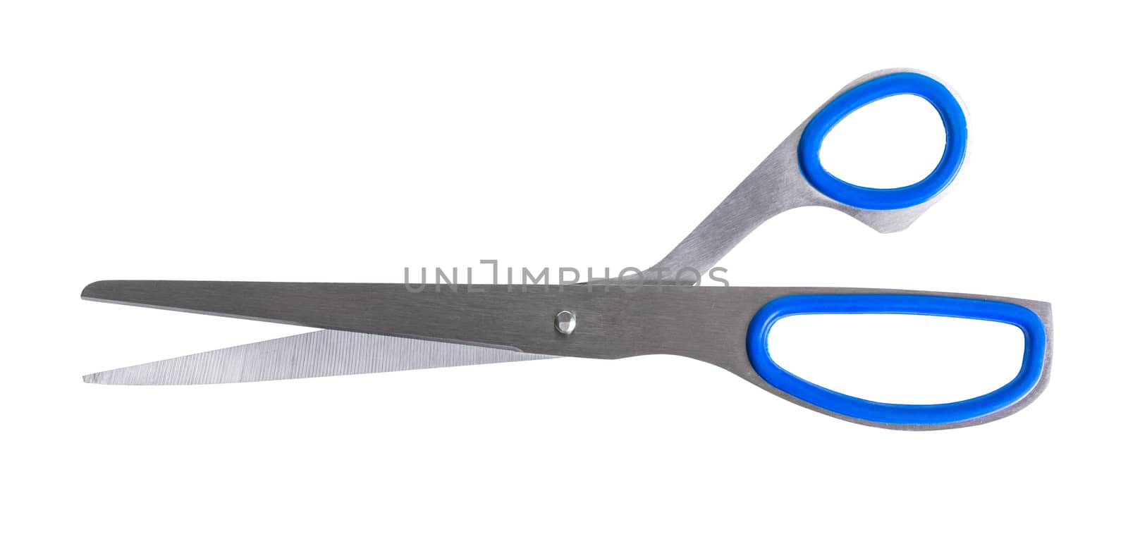 sewing scissors close-up on white isolated background