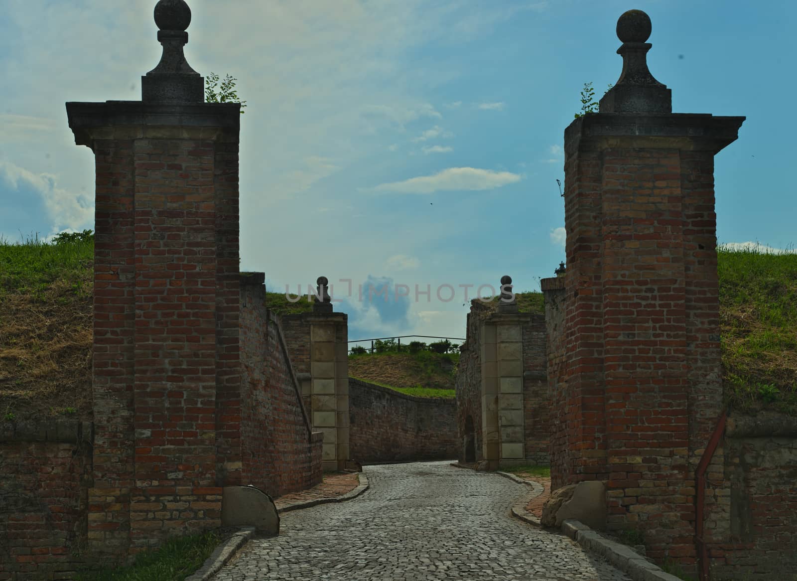 Gate on Petrovaradin fortress in Novi Sad, Serbia by sheriffkule