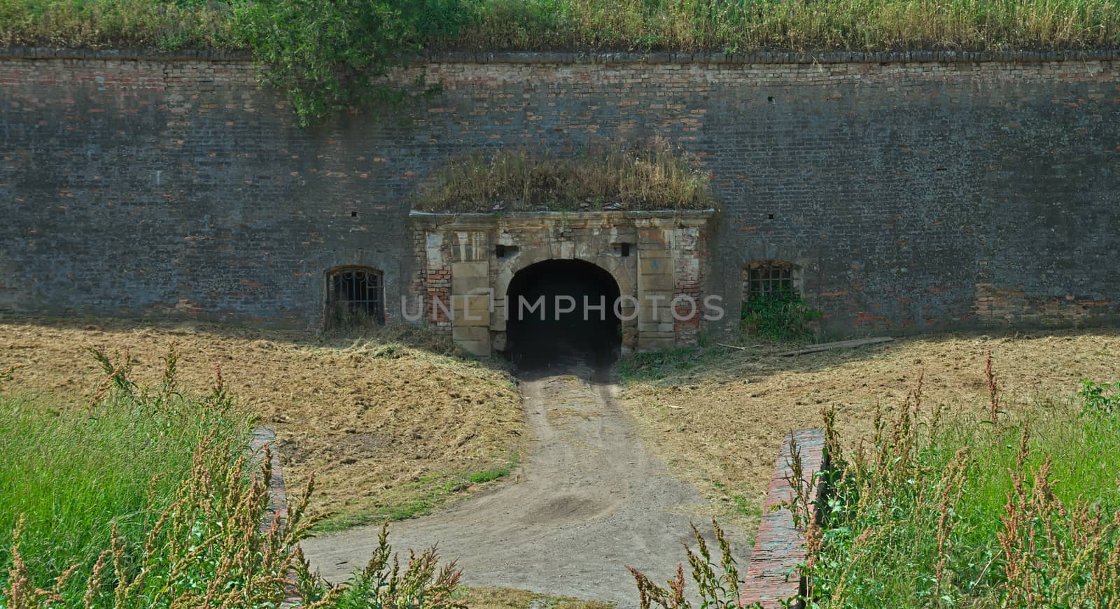 Gate on Petrovaradin fortress in Novi Sad, Serbia