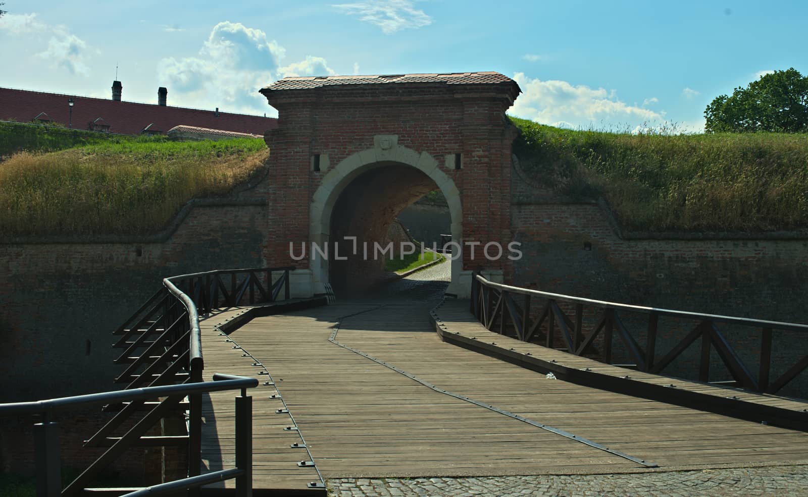 Gate on Petrovaradin fortress in Novi Sad, Serbia by sheriffkule