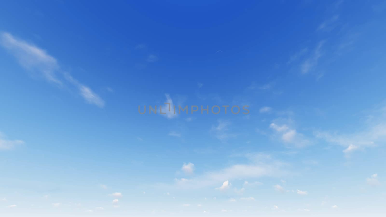 Cloudy blue sky abstract background, blue sky background with tiny clouds, 3d rendering

