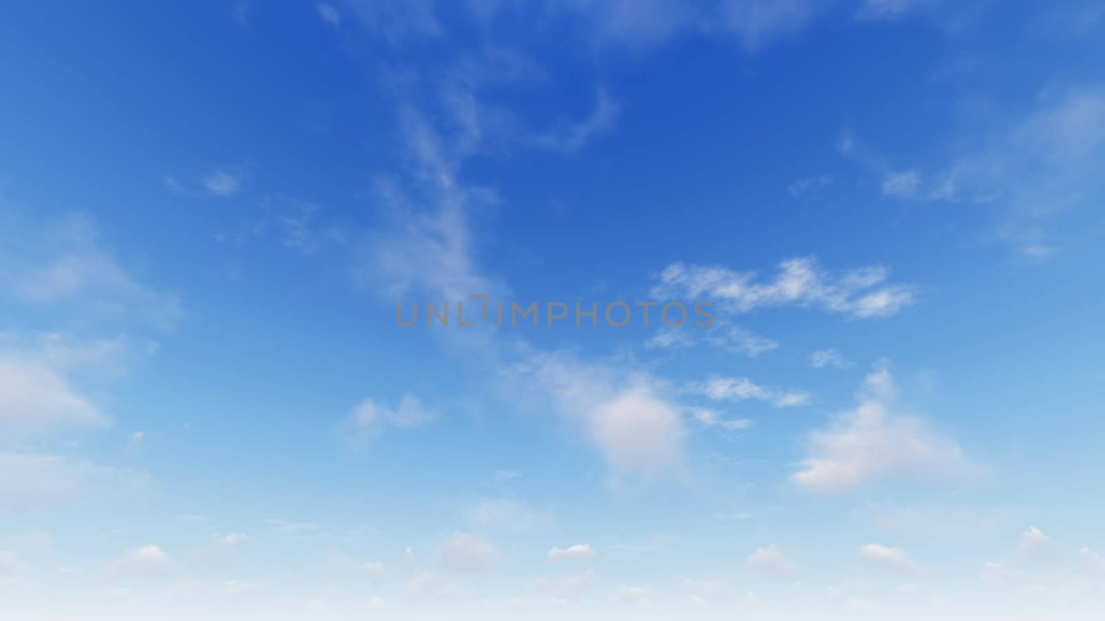 Cloudy blue sky abstract background, blue sky background with tiny clouds, 3d rendering

