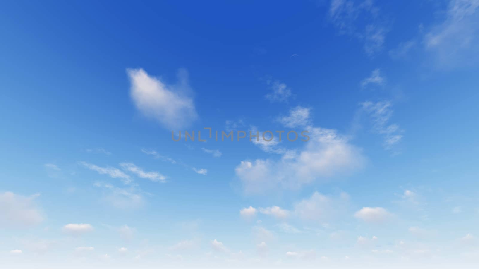 Cloudy blue sky abstract background, blue sky background with tiny clouds, 3d rendering

