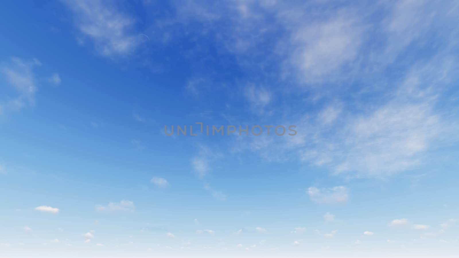 Cloudy blue sky abstract background, blue sky background with tiny clouds, 3d rendering

