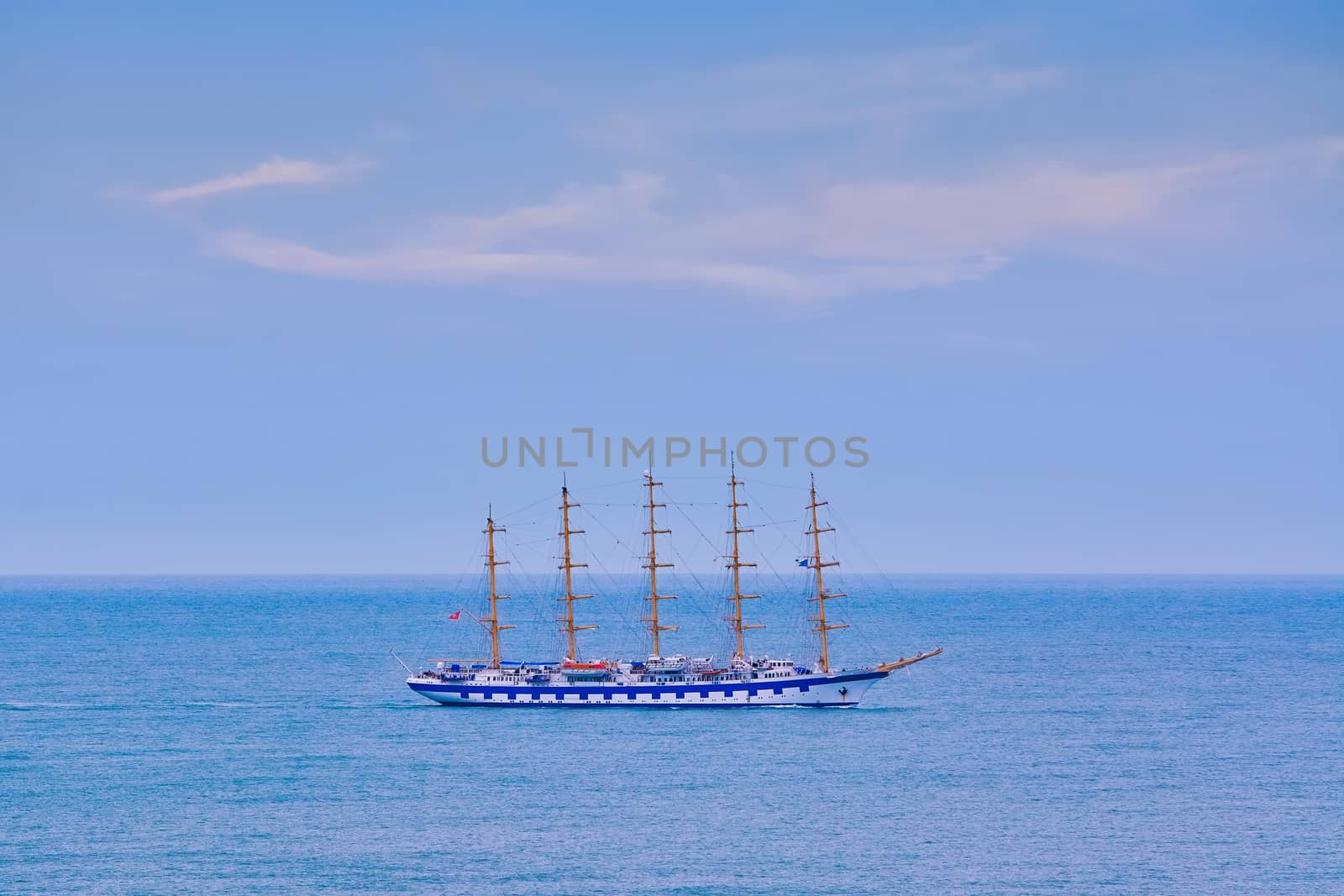 Big Sailing Ship in the Black Sea