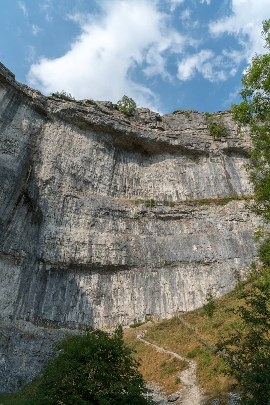 View of the curved cliff at Malham Cove in the Yorkshire Dales N by phil_bird