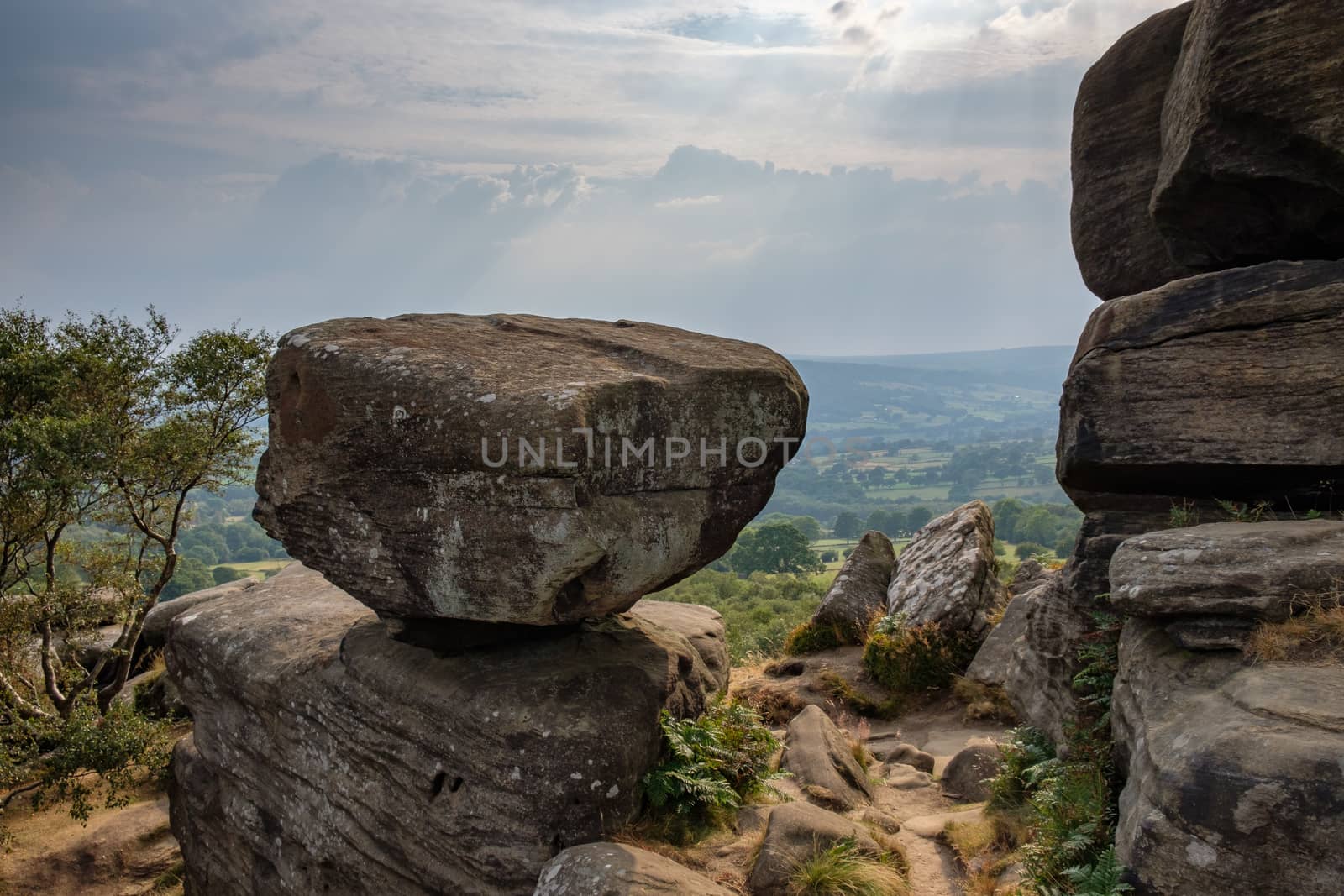 Scenic view of Brimham Rocks in Yorkshire Dales National Park by phil_bird