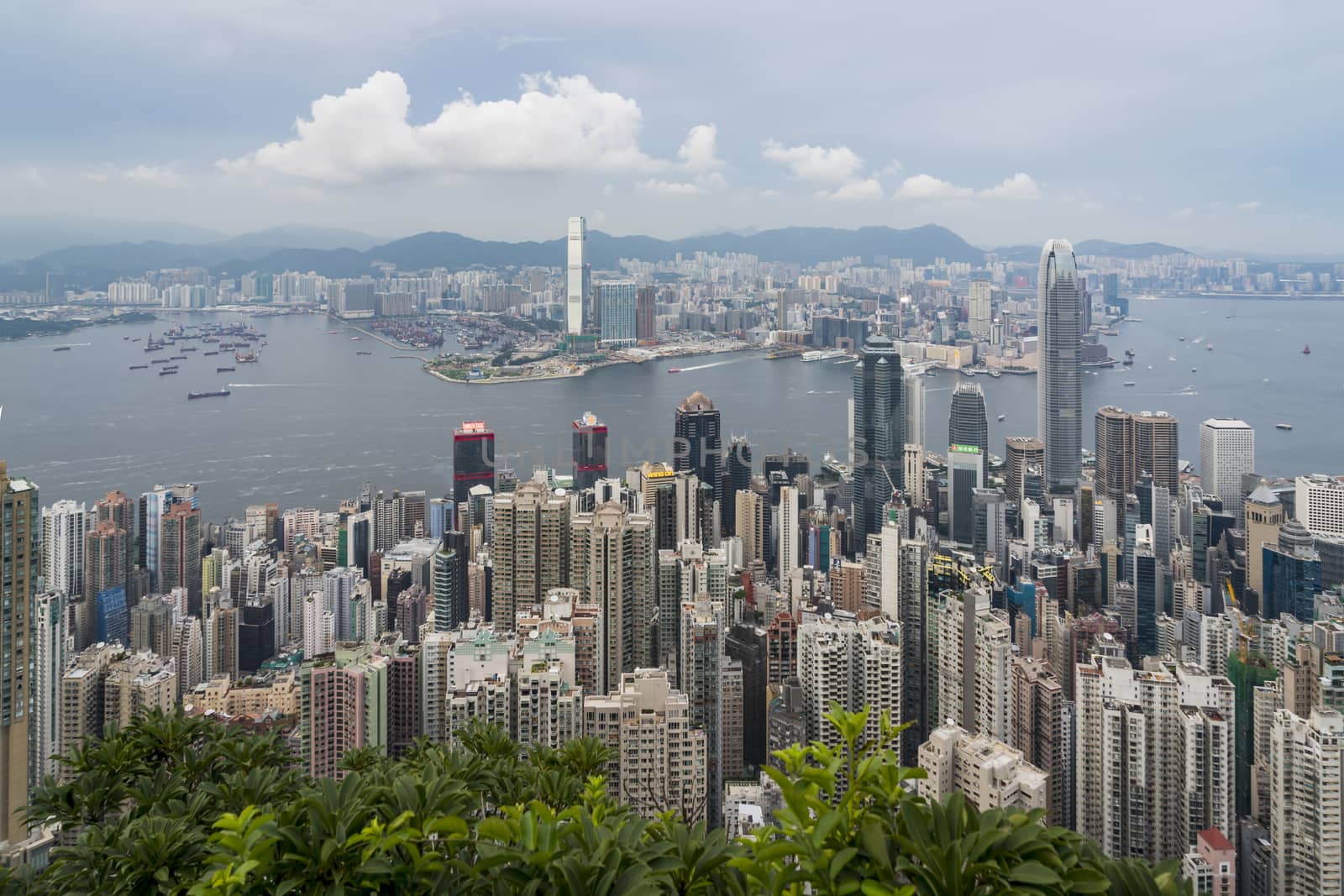 Hong Kong Skyline, view from the peak