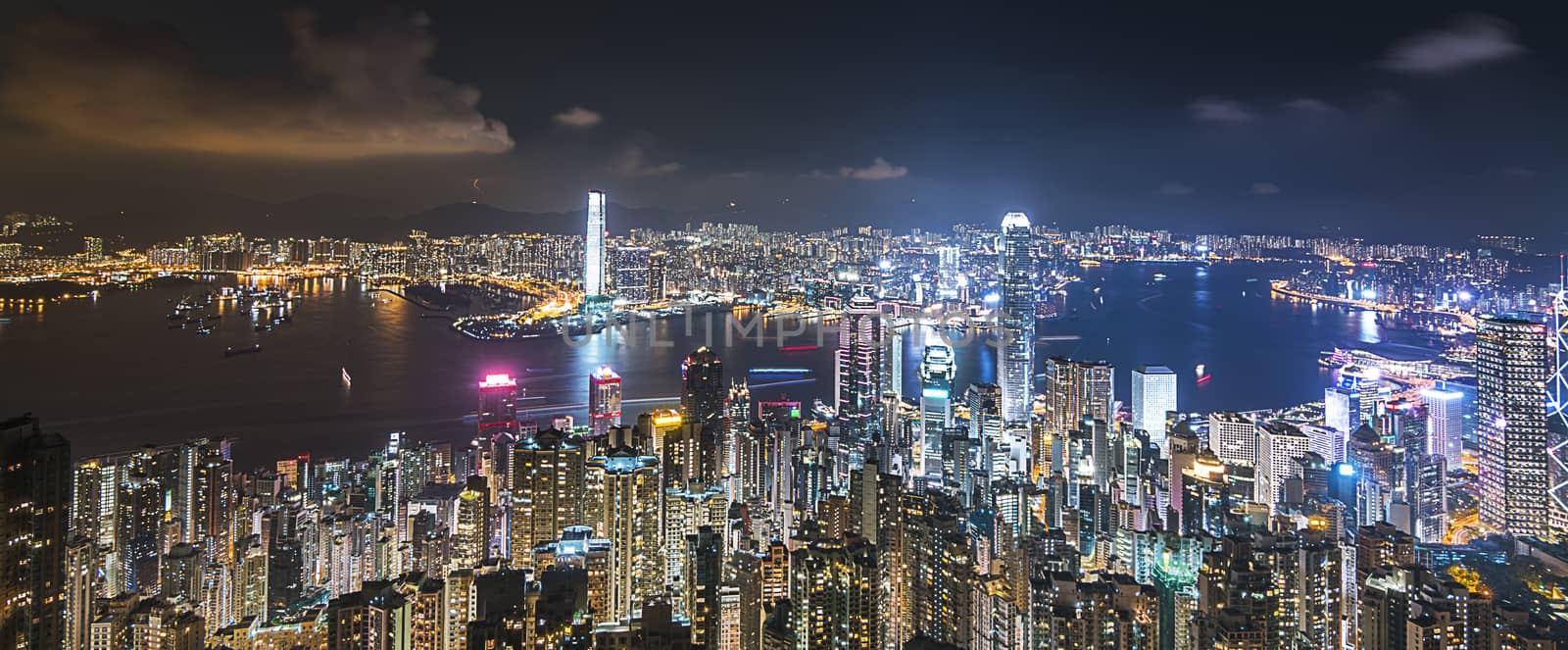 Hong Kong Skyline, view from the peak