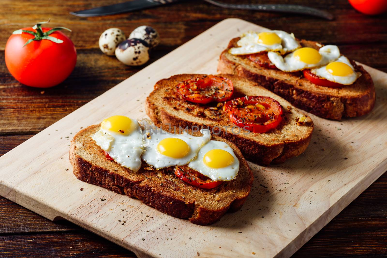 Toasts with Tomatoes and Eggs by Seva_blsv