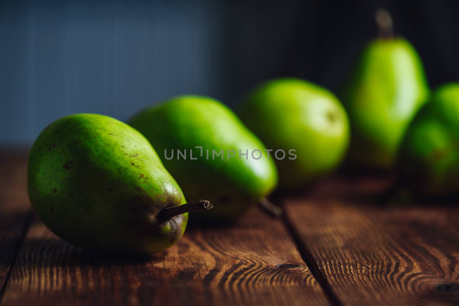 Pears on a Wooden Table by Seva_blsv