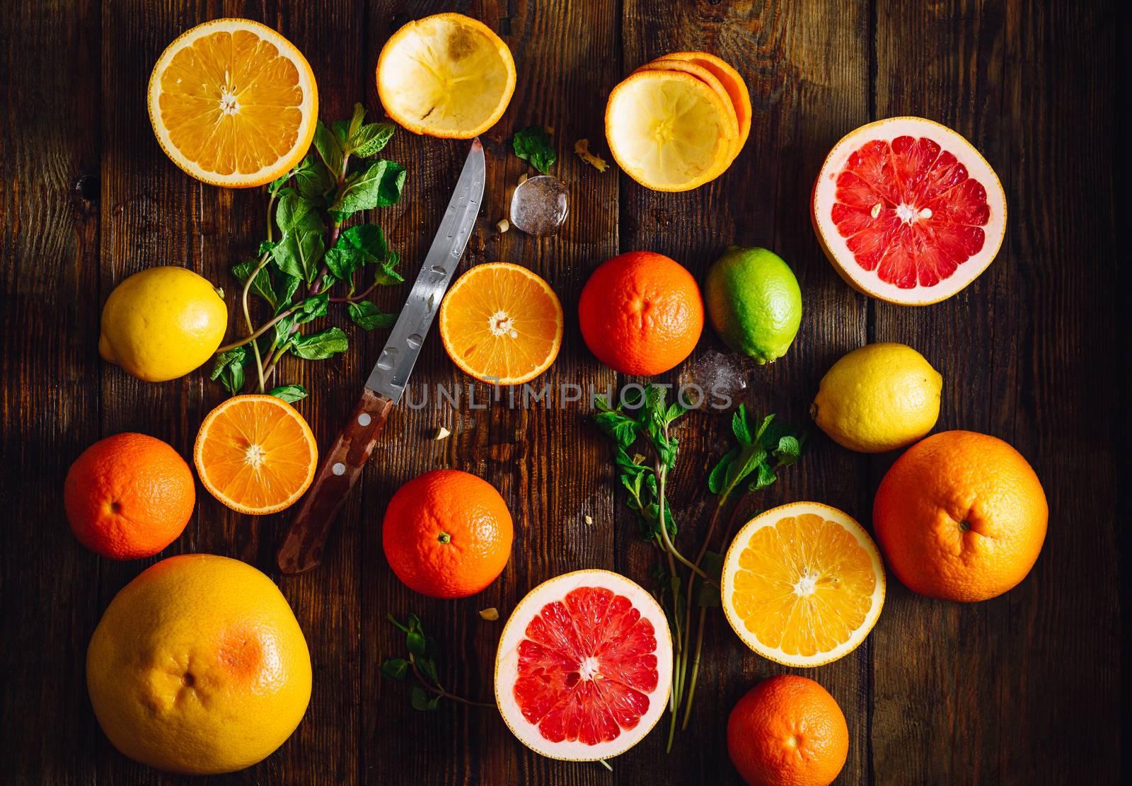 Sliced Citrus Fruits. by Seva_blsv