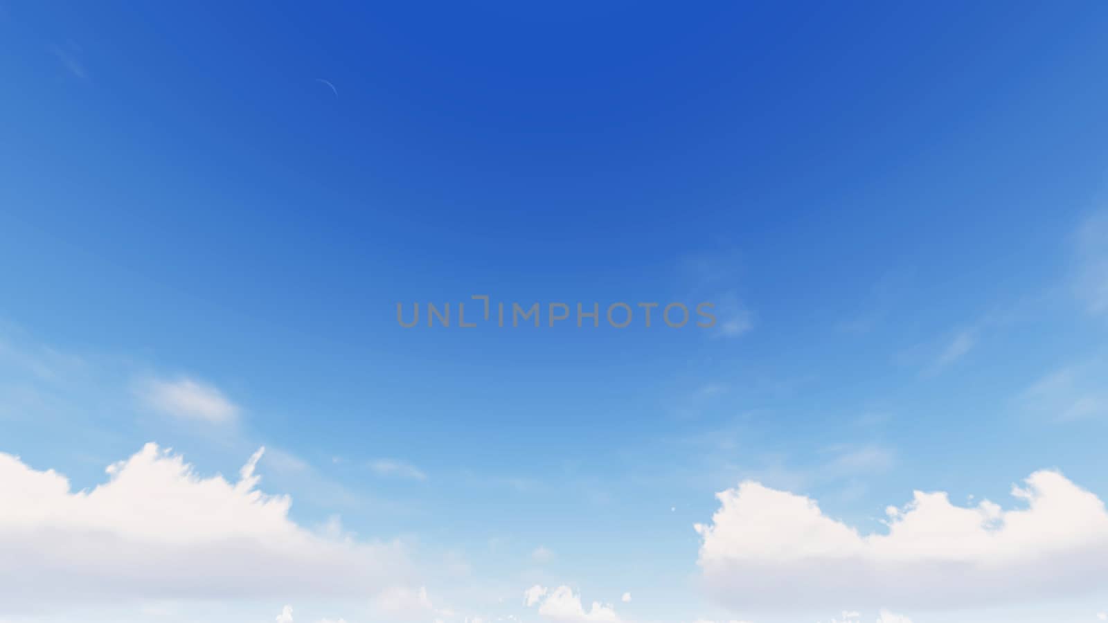 Cloudy blue sky abstract background, blue sky background with tiny clouds, 3d rendering

