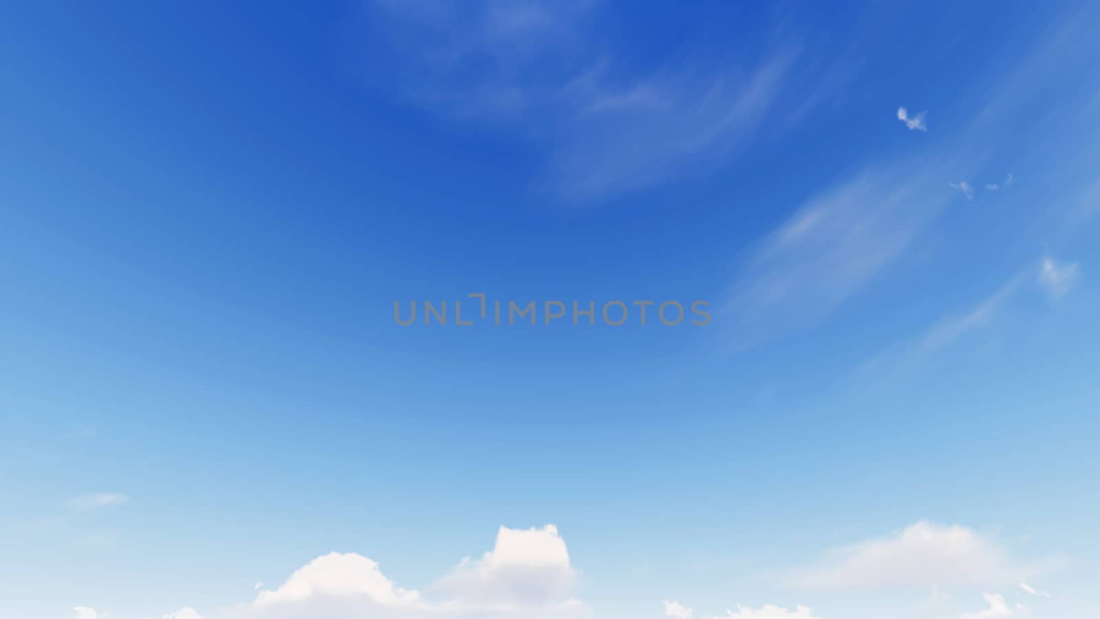 Cloudy blue sky abstract background, blue sky background with tiny clouds, 3d rendering

