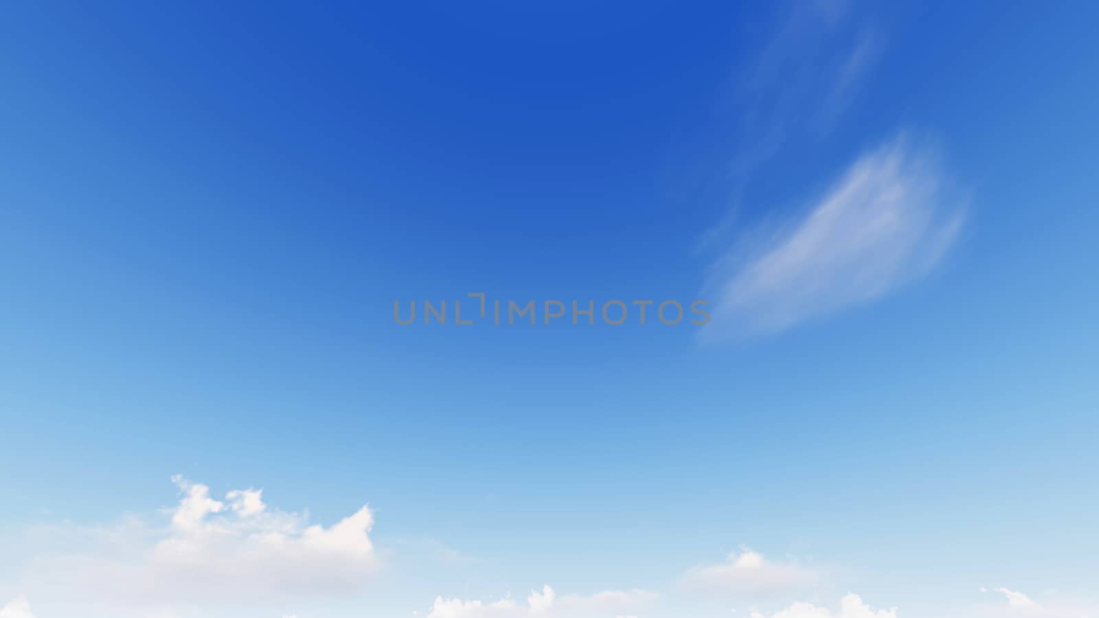 Cloudy blue sky abstract background, blue sky background with tiny clouds, 3d rendering

