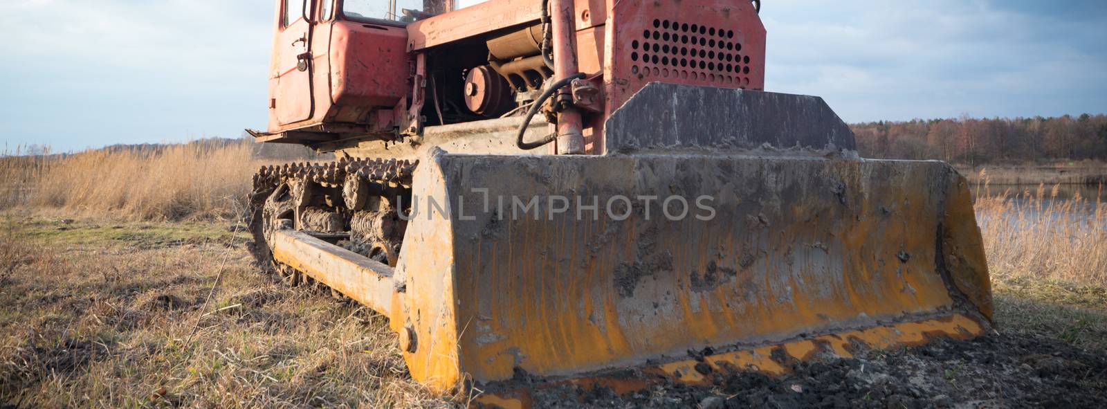 ruins of a very heavily polluted industrial factory, industrial series