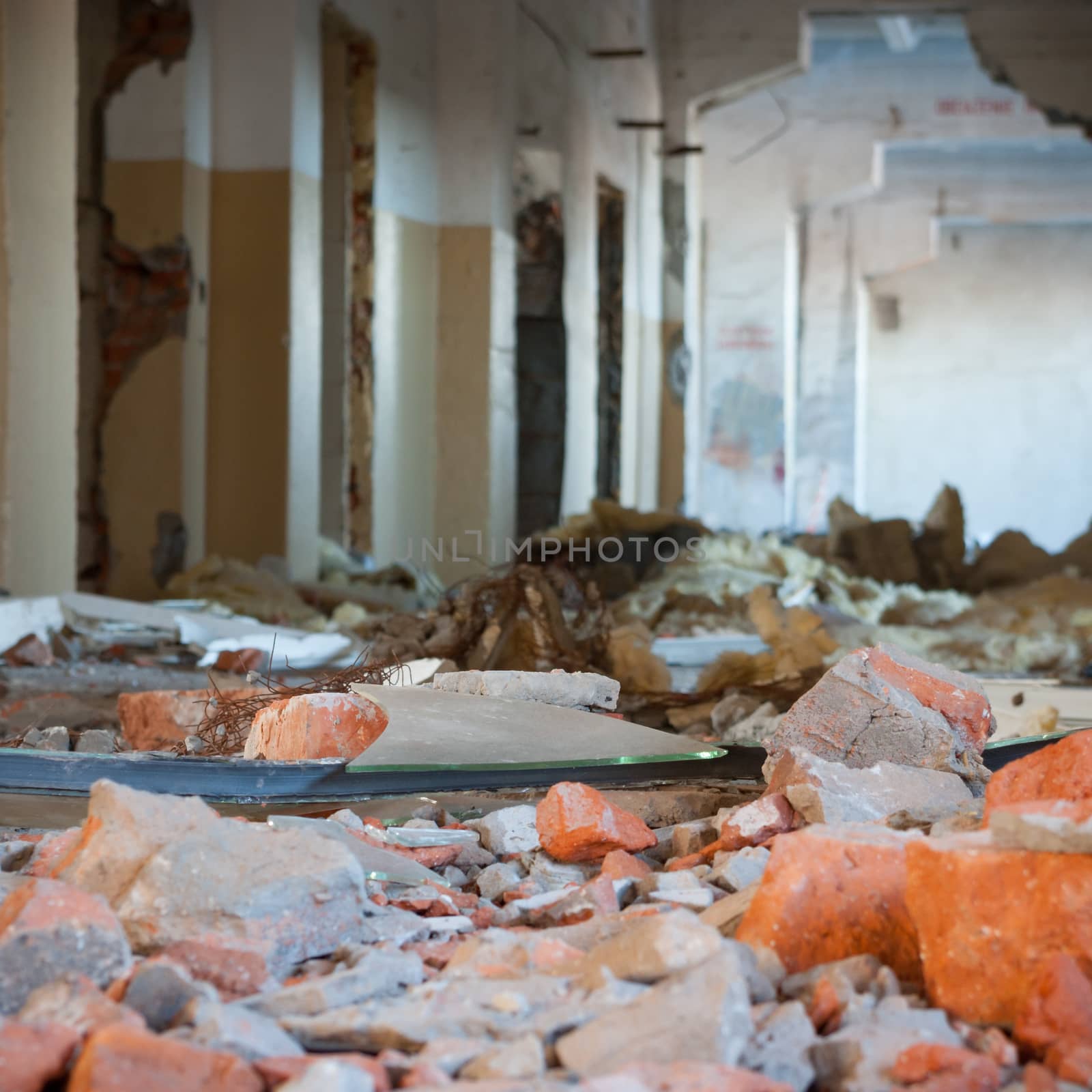 ruins of a very heavily polluted industrial factory, industrial series