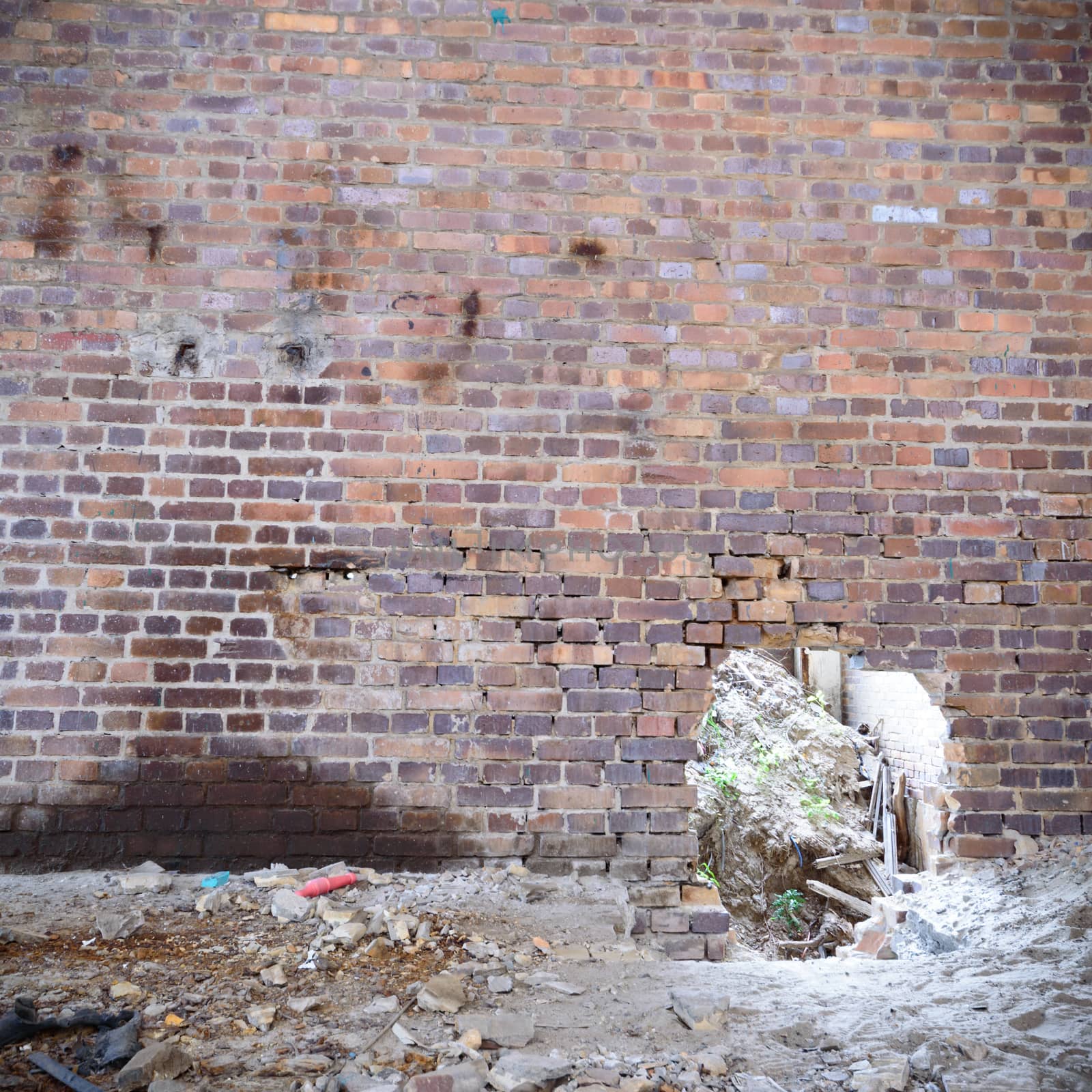 ruins of a very heavily polluted industrial factory, industrial series