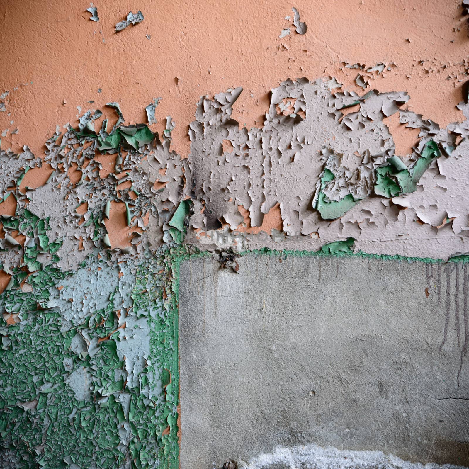 ruins of a very heavily polluted industrial factory, industrial series