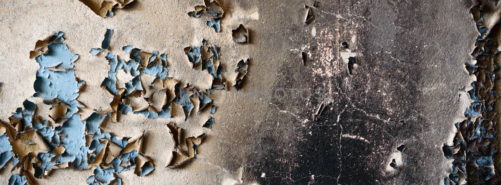 ruins of a very heavily polluted industrial factory, industrial series
