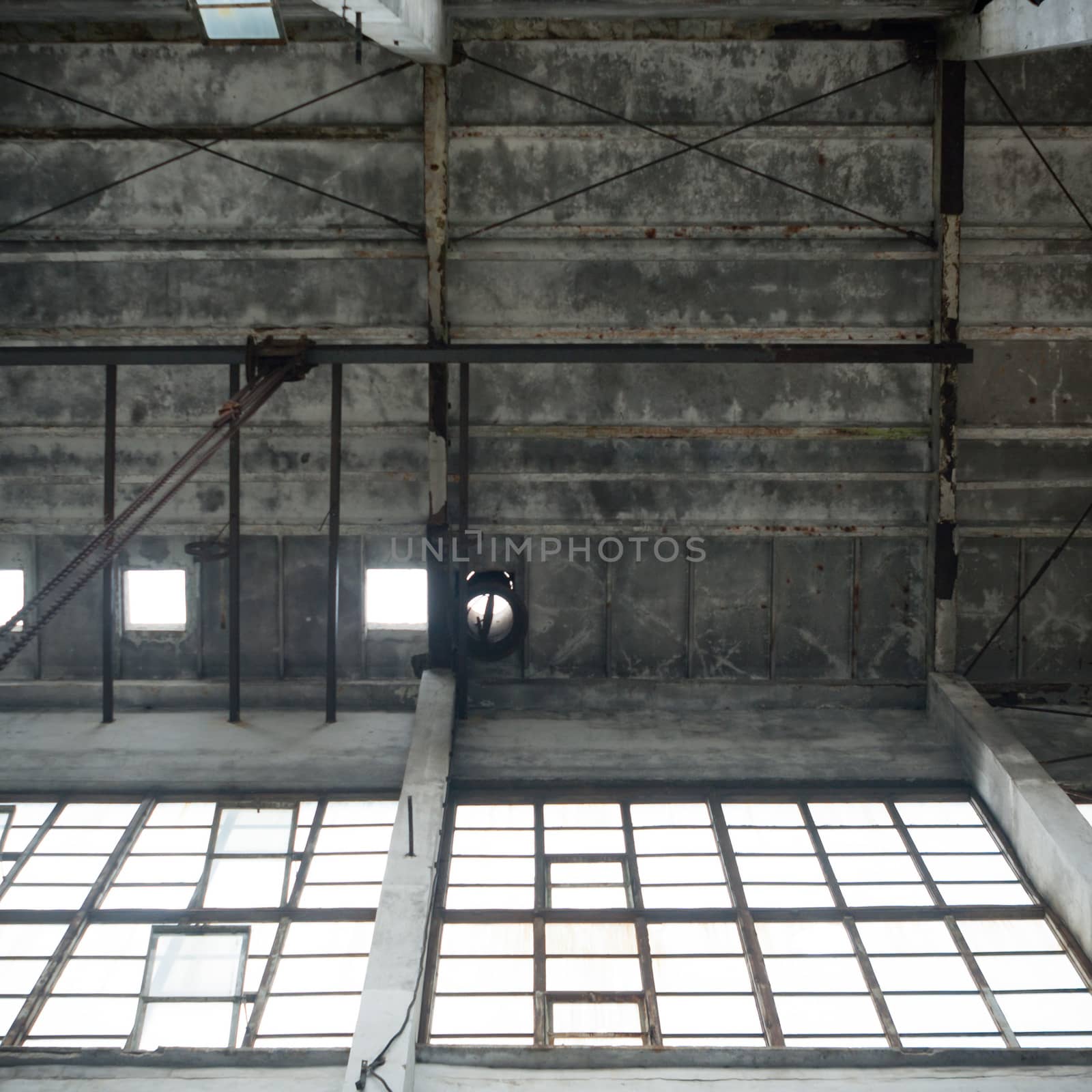 ruins of a very heavily polluted industrial factory, industrial series
