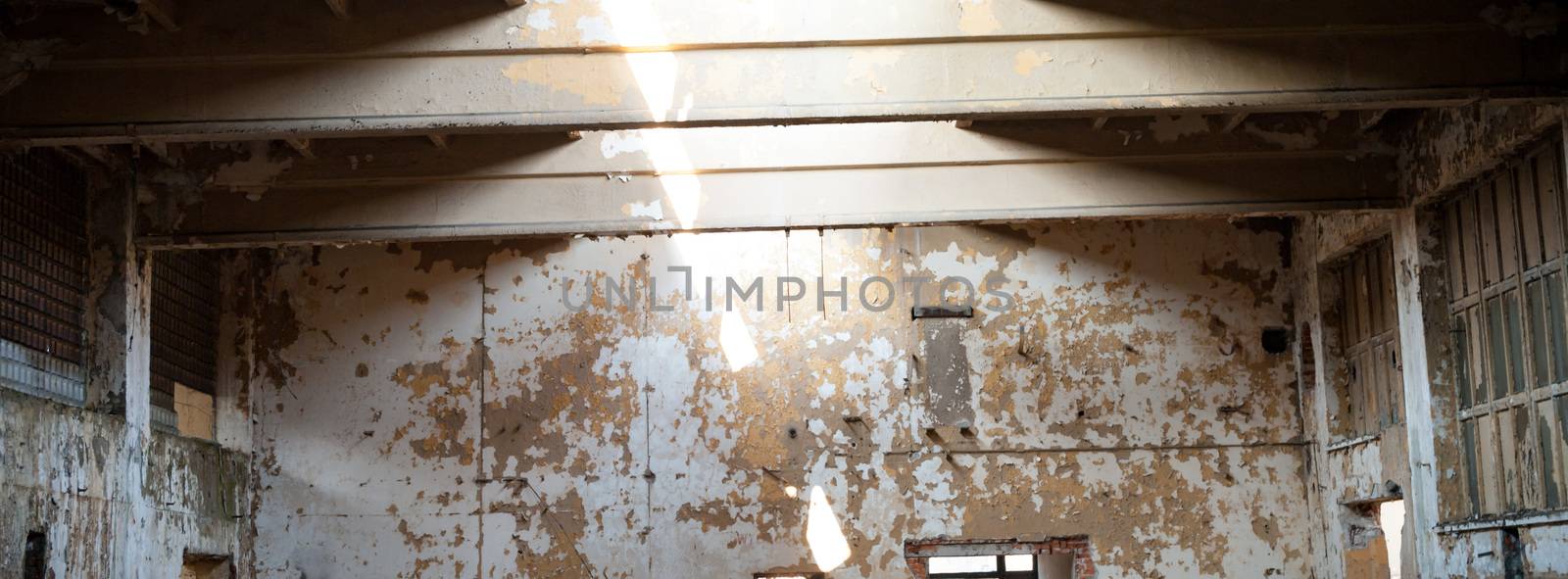 ruins of a very heavily polluted industrial factory, industrial series