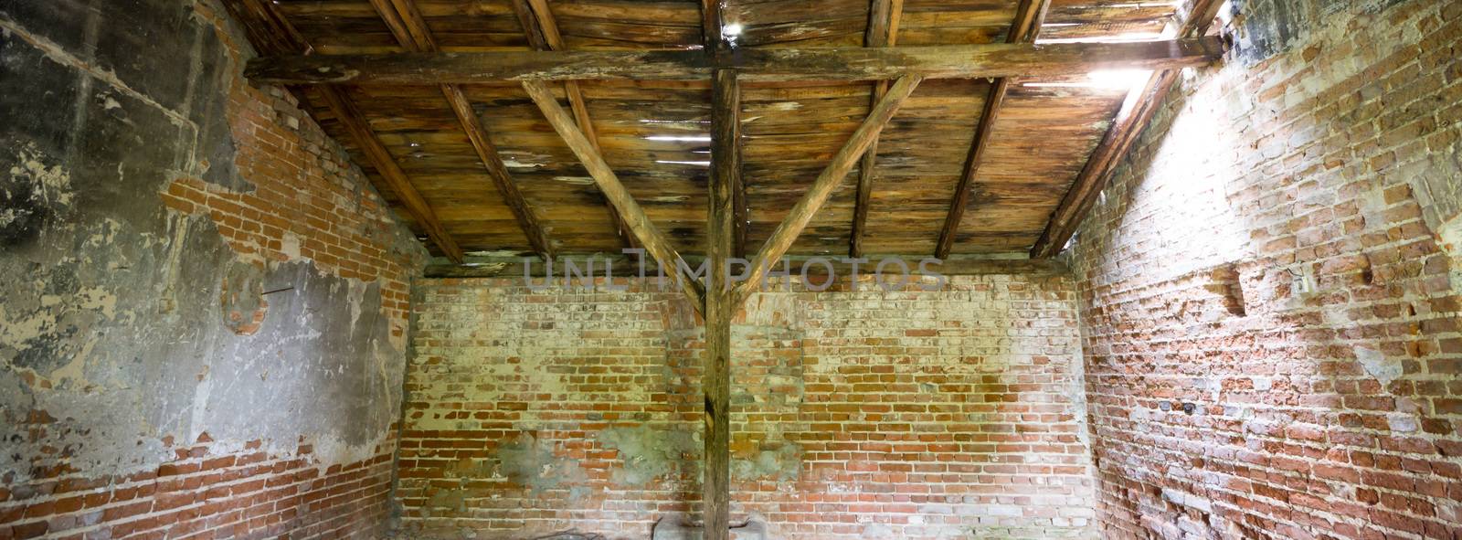 ruins of a very heavily polluted industrial factory, industrial series