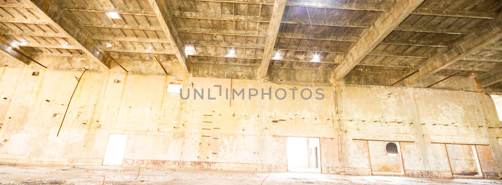 ruins of a very heavily polluted industrial factory, industrial series