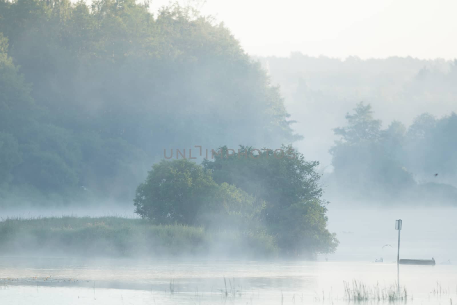 landscape with natural river, nature series