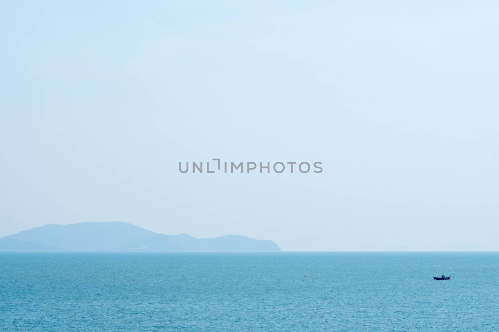 Beautiful blue sea. by sakchaineung