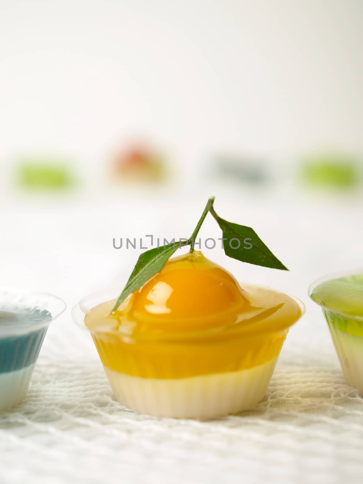 Colorful Coconut jelly Thai dessert by simpleBE