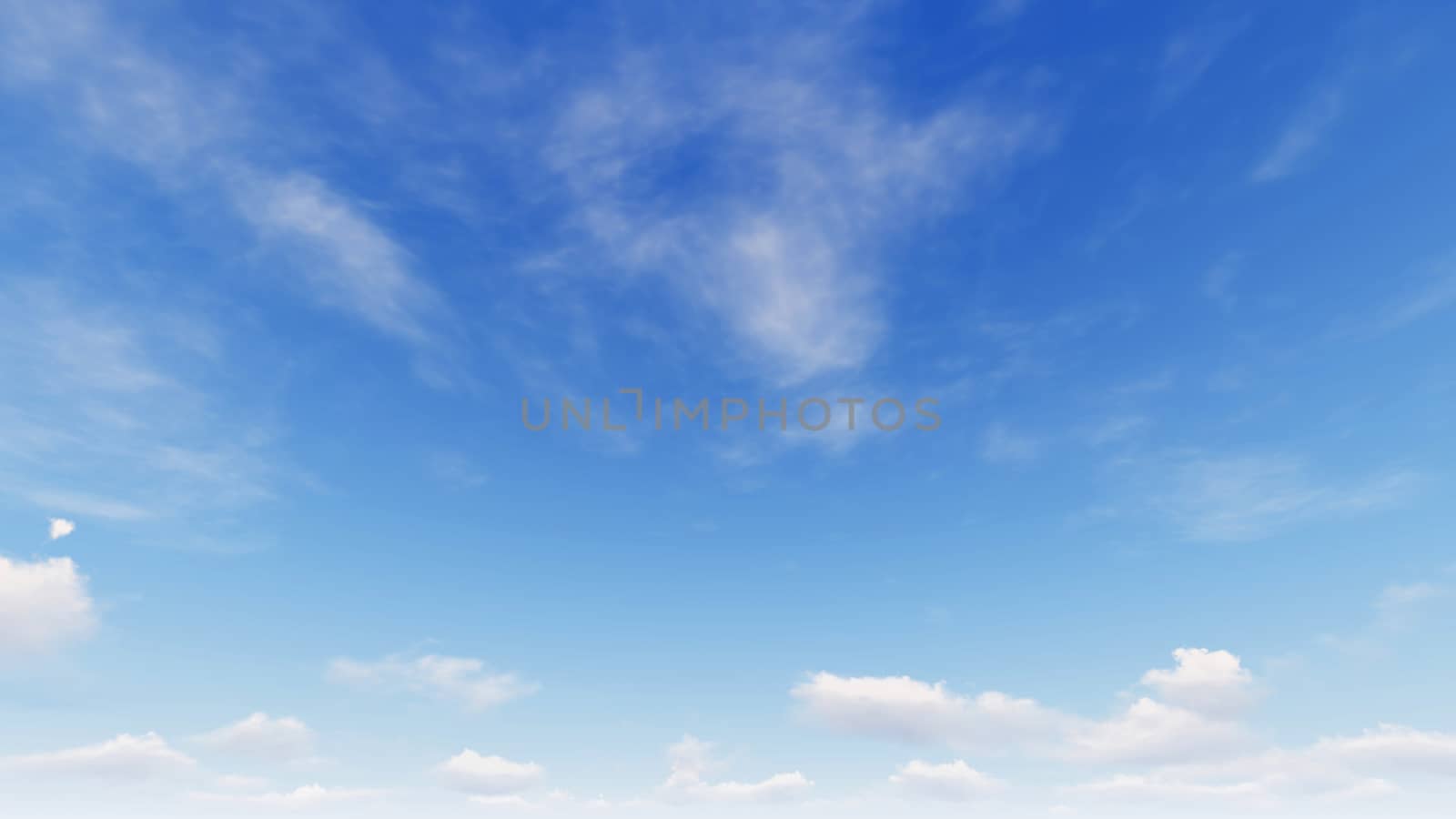 Cloudy blue sky abstract background, blue sky background with tiny clouds, 3d rendering

