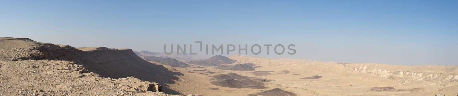 Panorama of Desert landscape nature tourism and travel by javax