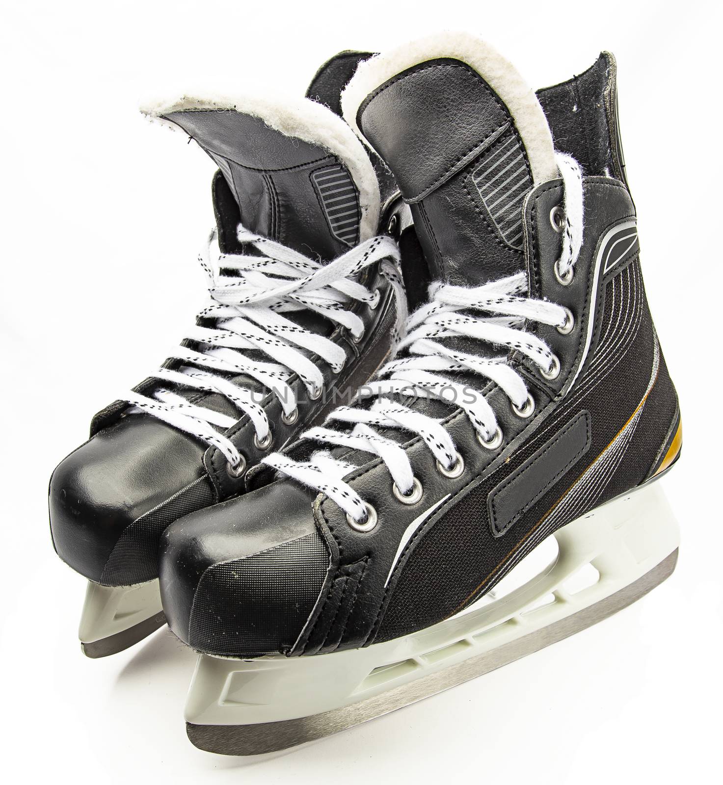 Male ice skate isolate against white background