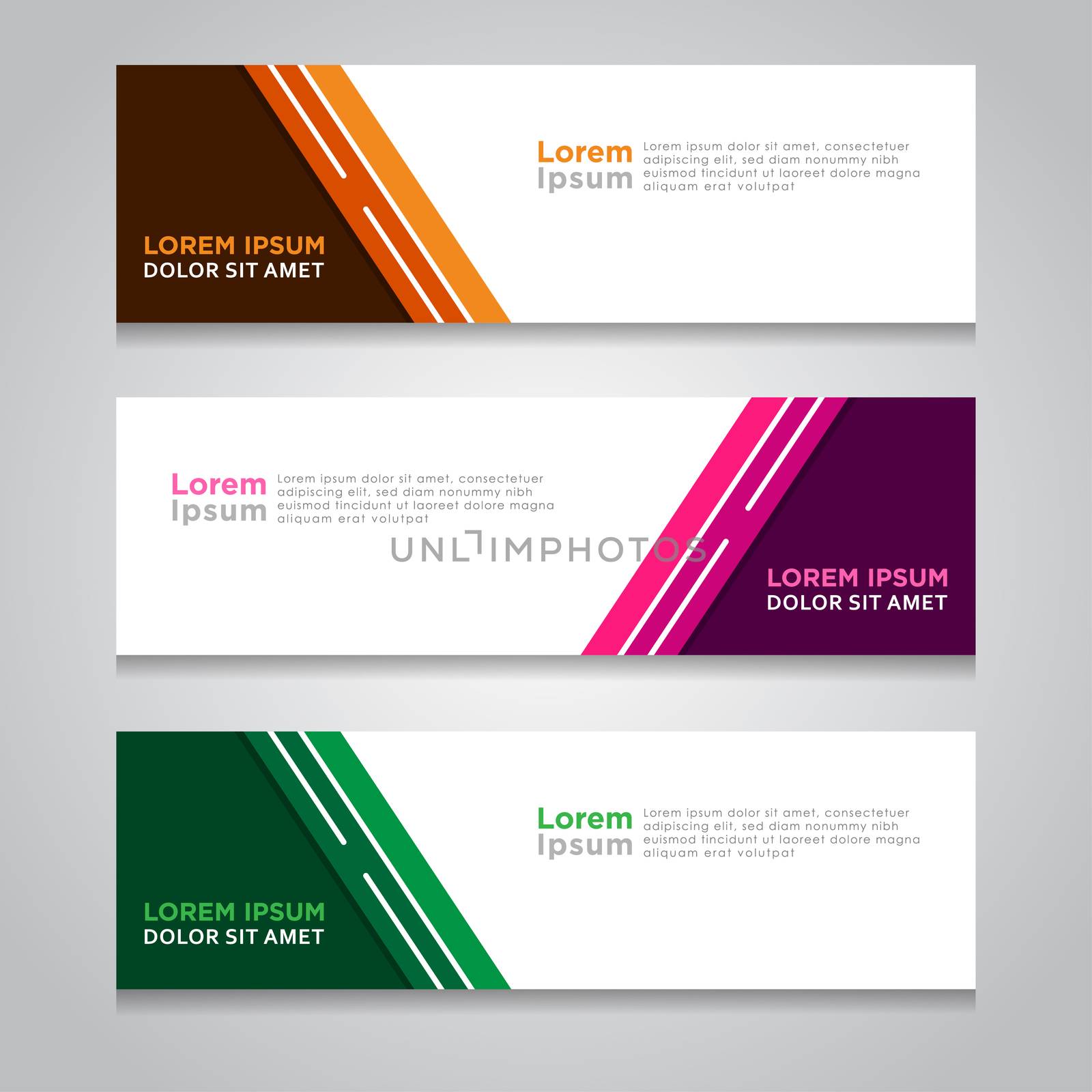 Modern Banner template design, with abstract background